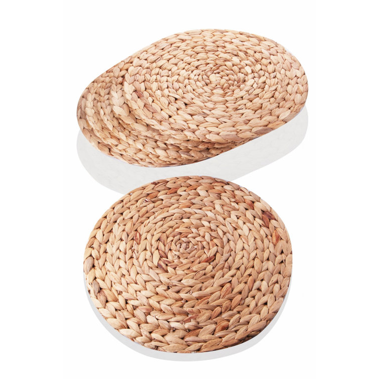 East Urban Home Bamboo Solid Colour Round Placemat Wayfair